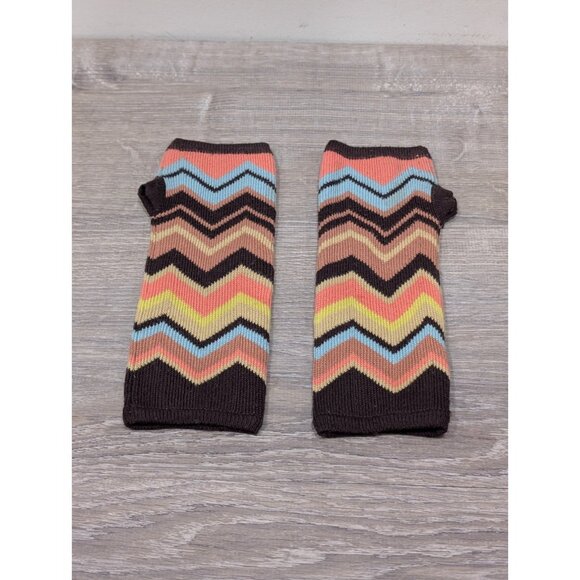 Missoni For Target Women's Fingerless Gloves Wool Blend Zig Zag Colorful Classic - Picture 1 of 10